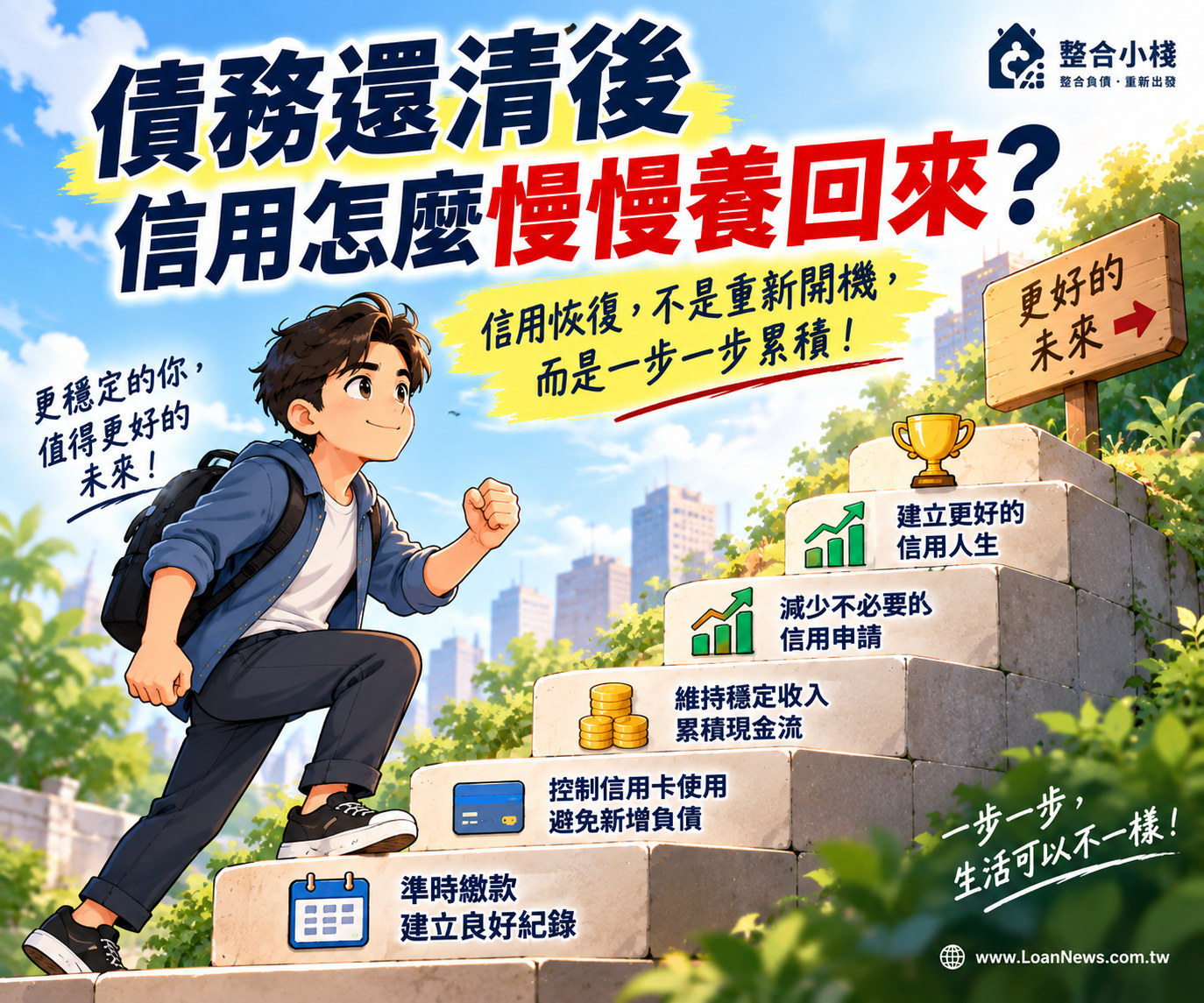 債務還清後如何信用重建？正常繳款與降低負債逐步恢復信用
